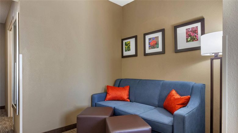 <b>Comfort Suites Oshkosh West Suite</b>. Images powered by <a href="https://iceportal.shijigroup.com/" title="IcePortal" target="_blank">IcePortal</a>.