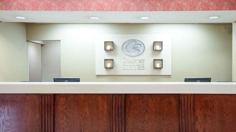 <b>Comfort Suites Parkersburg South Lobby</b>. Images powered by <a href="https://iceportal.shijigroup.com/" title="IcePortal" target="_blank">IcePortal</a>.