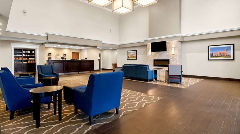 <b>Comfort Suites Rensselaer Lobby</b>. Images powered by <a href="https://iceportal.shijigroup.com/" title="IcePortal" target="_blank">IcePortal</a>.
