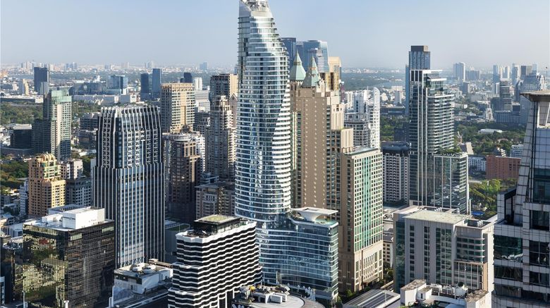 <b>Waldorf Astoria Bangkok Exterior</b>. Images powered by <a href="https://iceportal.shijigroup.com/" title="IcePortal" target="_blank">IcePortal</a>.