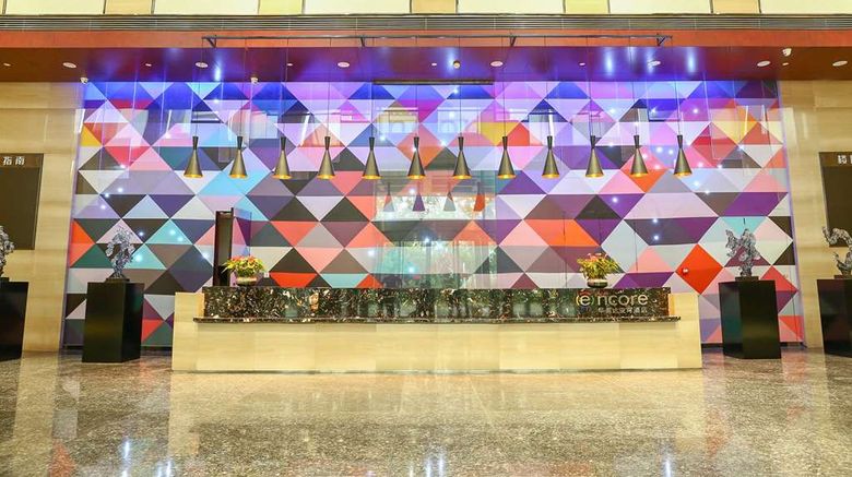 <b>Ramada Encore by Wyndham Hangzhou Aoti Lobby</b>. Images powered by <a href="https://iceportal.shijigroup.com/" title="IcePortal" target="_blank">IcePortal</a>.