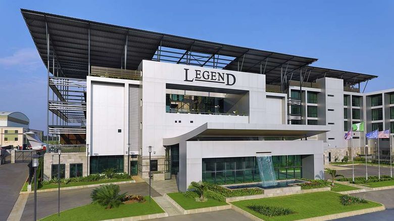 Legend Hotel Lagos Airport, Curio Exterior. Images powered by <a href="https://iceportal.shijigroup.com" target="_blank" rel="noopener">Ice Portal</a>.