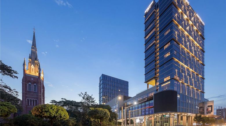 Pan Pacific Yangon Exterior. Images powered by <a href="https://iceportal.shijigroup.com" target="_blank" rel="noopener">Ice Portal</a>.