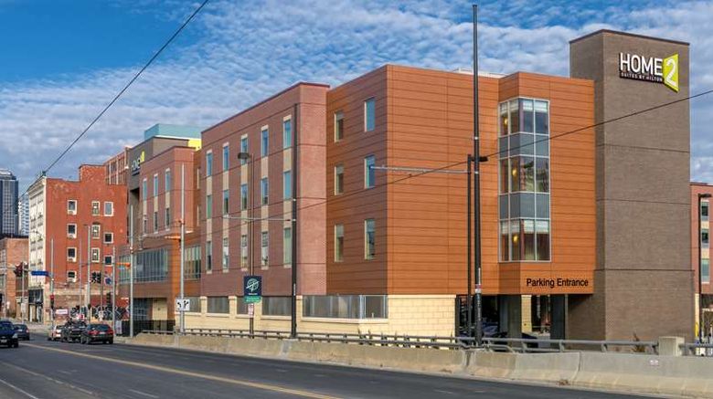 <b>Home2 Suites Kansas City Downtown Exterior</b>. Images powered by <a href="https://iceportal.shijigroup.com/" title="IcePortal" target="_blank">IcePortal</a>.