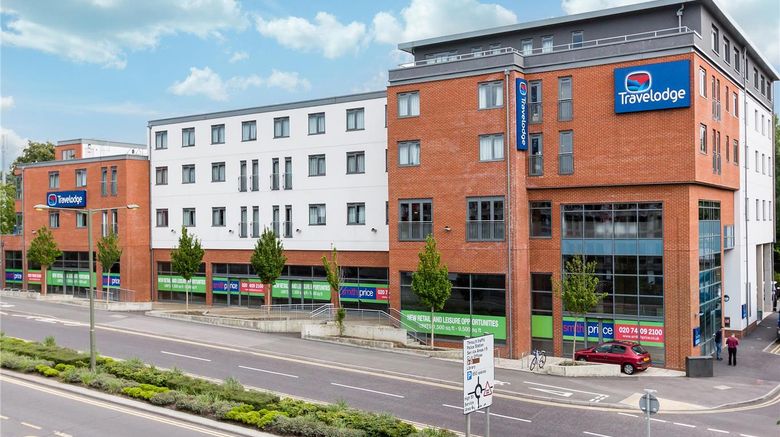 Travelodge Camberley Central Exterior. Images powered by <a href="https://iceportal.shijigroup.com" target="_blank" rel="noopener">Ice Portal</a>.