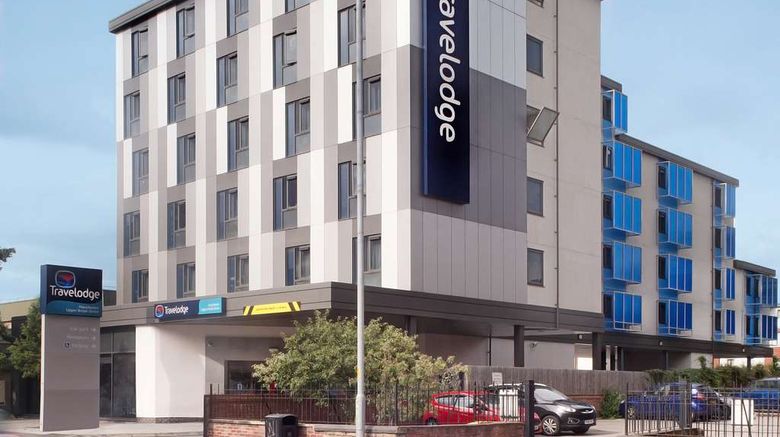 Travelodge Manchester Upper Brook Street Exterior. Images powered by <a href="https://iceportal.shijigroup.com" target="_blank" rel="noopener">Ice Portal</a>.