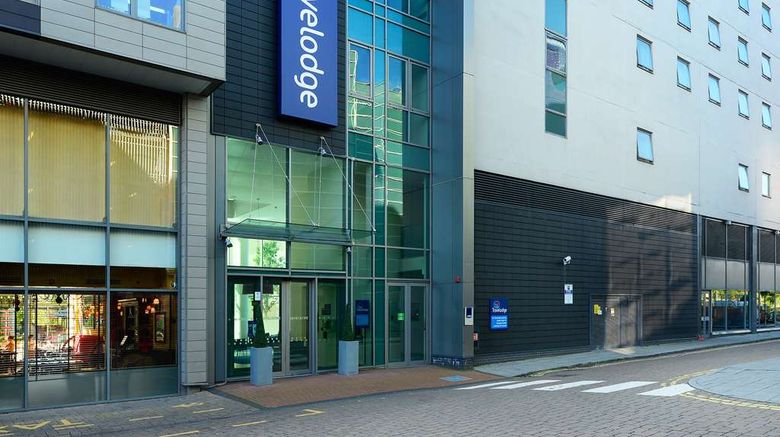 Travelodge Milton Keynes at The Hub Exterior. Images powered by <a href="https://iceportal.shijigroup.com" target="_blank" rel="noopener">Ice Portal</a>.