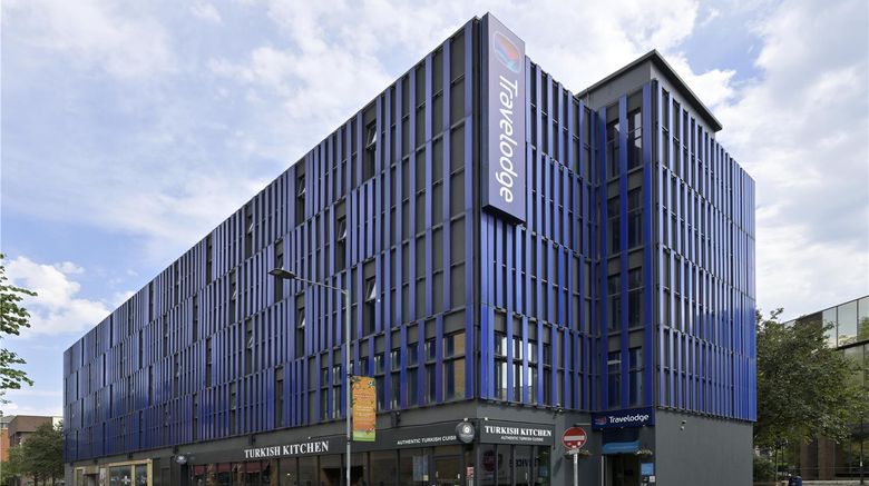 Travelodge Peterborough Central Exterior. Images powered by <a href="https://iceportal.shijigroup.com" target="_blank" rel="noopener">Ice Portal</a>.