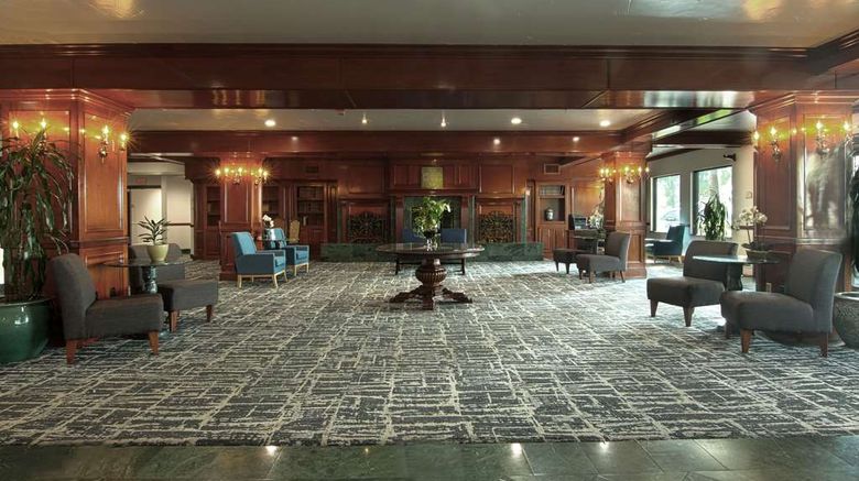 <b>Azure Hotel & Suites Ontario Airport Lobby</b>. Images powered by <a href="https://iceportal.shijigroup.com/" title="IcePortal" target="_blank">IcePortal</a>.