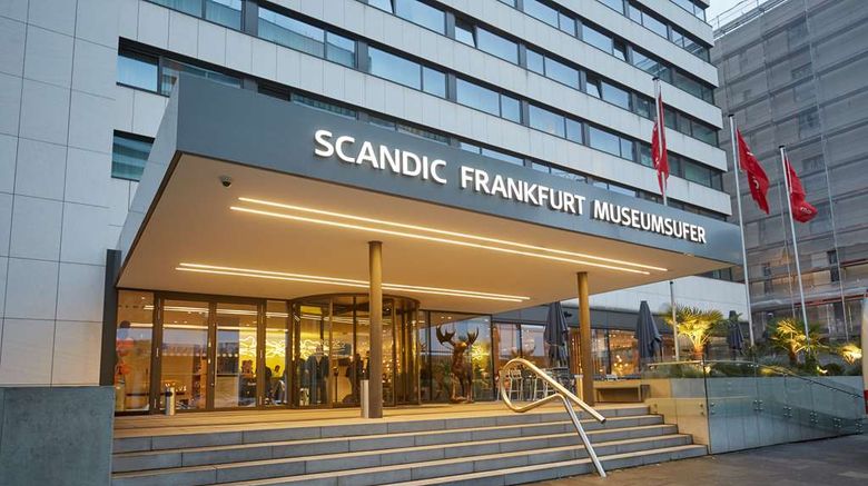 <b>Scandic Frankfurt Museumsufer Exterior</b>. Images powered by <a href="https://iceportal.shijigroup.com/" title="IcePortal" target="_blank">IcePortal</a>.
