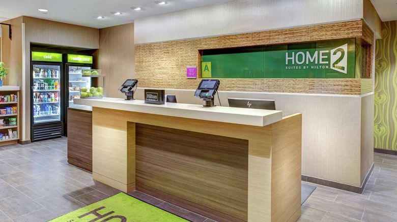 <b>Home2 Suites by Hilton Airport Expo Ctr Lobby</b>. Images powered by <a href="https://iceportal.shijigroup.com/" title="IcePortal" target="_blank">IcePortal</a>.