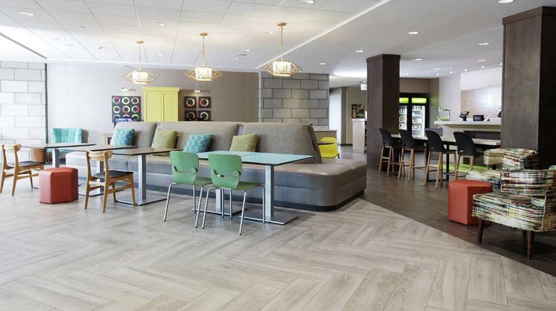 <b>Home2 Suites by Hilton Airport Expo Ctr Lobby</b>. Images powered by <a href="https://iceportal.shijigroup.com/" title="IcePortal" target="_blank">IcePortal</a>.
