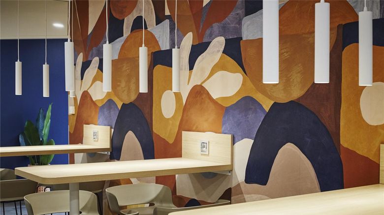 <b>Premiere Classe Clermont Ferrand Lobby</b>. Images powered by <a href="https://iceportal.shijigroup.com/" title="IcePortal" target="_blank">IcePortal</a>.