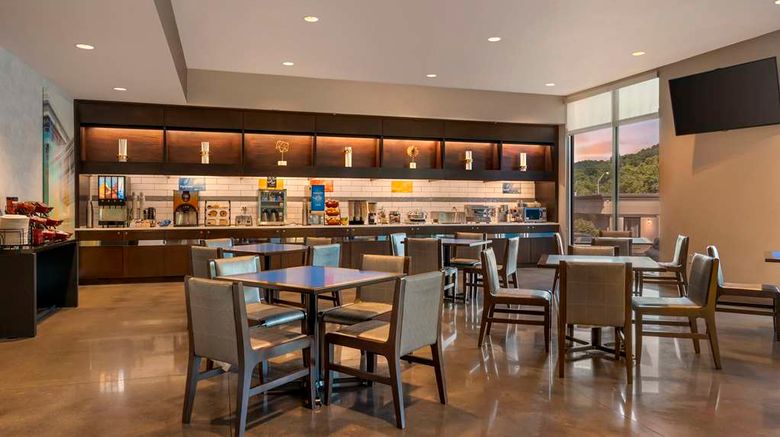 <b>GLo Best Western Asheville Tunnel Road Restaurant</b>. Images powered by <a href="https://iceportal.shijigroup.com/" title="IcePortal" target="_blank">IcePortal</a>.