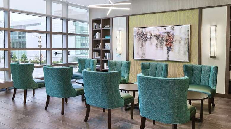 <b>Home2 Suites Chicago McCormick Place Lobby</b>. Images powered by <a href="https://iceportal.shijigroup.com/" title="IcePortal" target="_blank">IcePortal</a>.