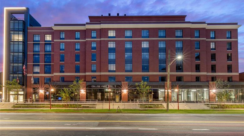 CAMBRiA Hotel College Park Exterior. Images powered by <a href="https://iceportal.shijigroup.com" target="_blank" rel="noopener">Ice Portal</a>.