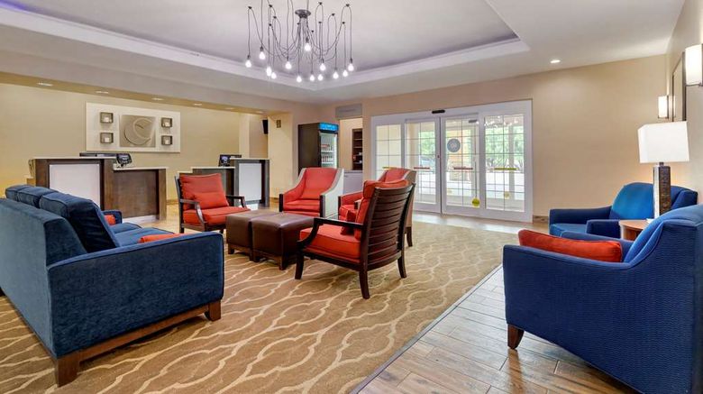 <b>Comfort Inn & Suites San Antonio Lobby</b>. Images powered by <a href="https://iceportal.shijigroup.com/" title="IcePortal" target="_blank">IcePortal</a>.
