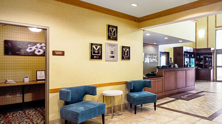 <b>MainStay Suites Madison Lobby</b>. Images powered by <a href="https://iceportal.shijigroup.com/" title="IcePortal" target="_blank">IcePortal</a>.
