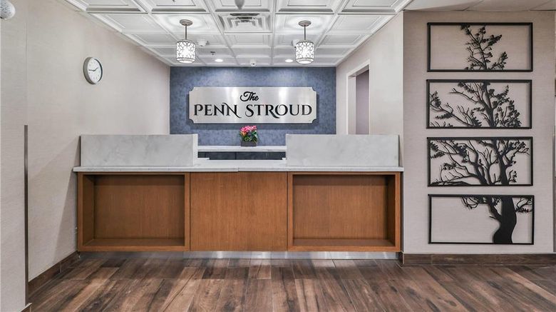 <b>The Penn Stroud, Stroudsburg - Poconos Lobby</b>. Images powered by <a href="https://iceportal.shijigroup.com/" title="IcePortal" target="_blank">IcePortal</a>.