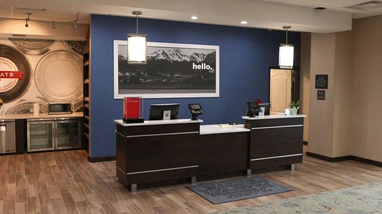 Hampton Inn  and  Suites Lafayette Lobby. Images powered by <a href="https://iceportal.shijigroup.com" target="_blank" rel="noopener">Ice Portal</a>.