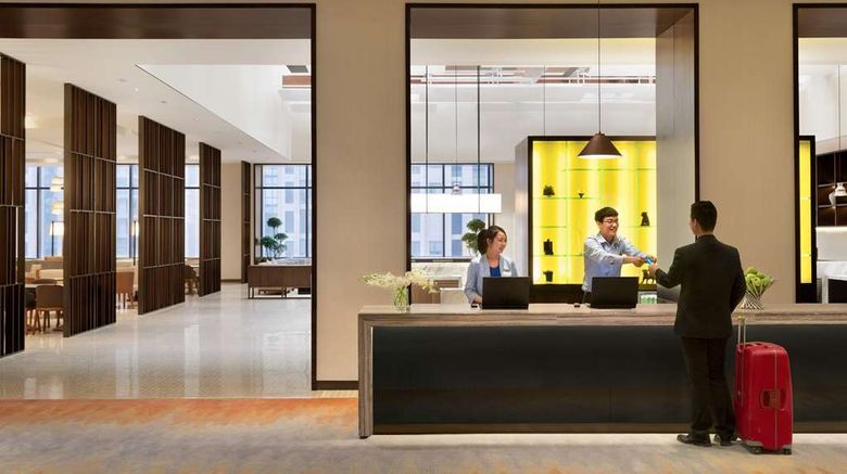 <b>Hyatt House Shanghai New Hongqiao Lobby</b>. Images powered by <a href="https://iceportal.shijigroup.com/" title="IcePortal" target="_blank">IcePortal</a>.