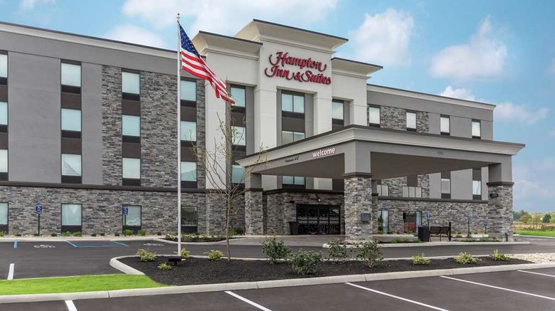Hampton Inn  and  Suites Xenia/Dayton Exterior. Images powered by <a href="https://iceportal.shijigroup.com" target="_blank" rel="noopener">Ice Portal</a>.