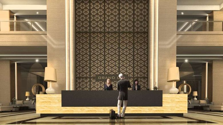 <b>Wyndham Opi Hotel Palembang Lobby</b>. Images powered by <a href="https://iceportal.shijigroup.com/" title="IcePortal" target="_blank">IcePortal</a>.