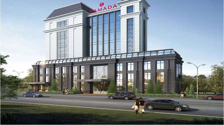 <b>Ramada by Wyndham Leshan Exterior</b>. Images powered by <a href="https://iceportal.shijigroup.com/" title="IcePortal" target="_blank">IcePortal</a>.