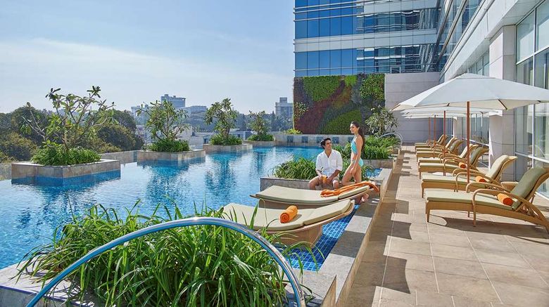 <b>Shangri-La Hotel Bengaluru Pool</b>. Images powered by <a href=https://www.travelagewest.com/Hotels/Bengaluru-India/