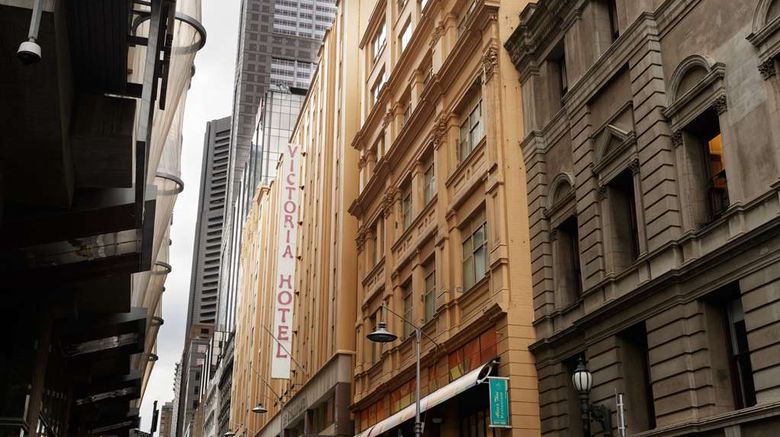 <b>The Victoria Hotel Melbourne Exterior</b>. Images powered by <a href="https://iceportal.shijigroup.com/" title="IcePortal" target="_blank">IcePortal</a>.
