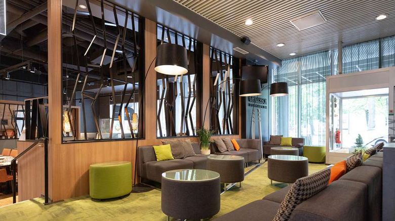 <b>Scandic Hameenpuisto Tampere Lobby</b>. Images powered by <a href="https://iceportal.shijigroup.com/" title="IcePortal" target="_blank">IcePortal</a>.