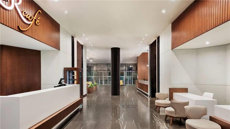 <b>Wyndham Garden Ajman Corniche Lobby</b>. Images powered by <a href="https://iceportal.shijigroup.com/" title="IcePortal" target="_blank">IcePortal</a>.