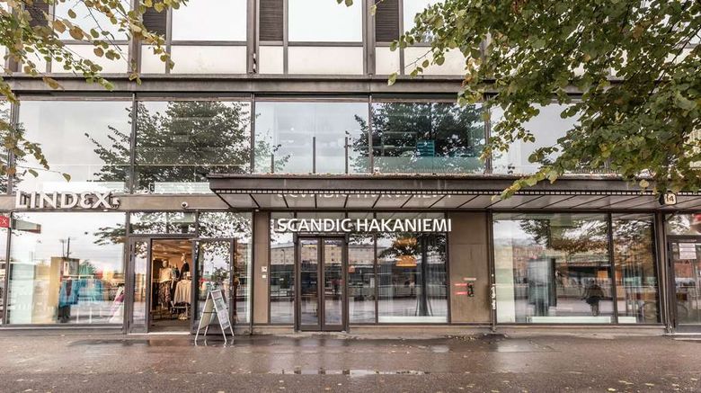 Scandic Hakaniemi Exterior. Images powered by <a href="https://iceportal.shijigroup.com" target="_blank" rel="noopener">Ice Portal</a>.
