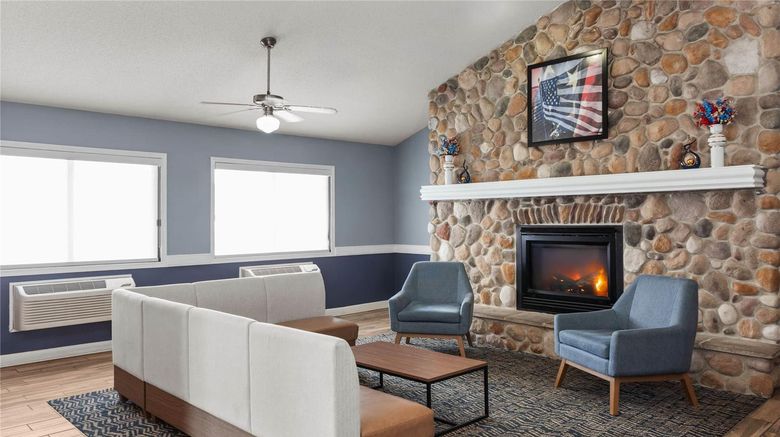 <b>AmericInn by Wyndham Austin Lobby</b>. Images powered by <a href="https://iceportal.shijigroup.com/" title="IcePortal" target="_blank">IcePortal</a>.