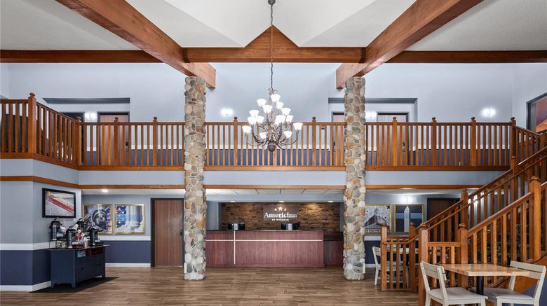 <b>AmericInn by Wyndham Austin Lobby</b>. Images powered by <a href="https://iceportal.shijigroup.com/" title="IcePortal" target="_blank">IcePortal</a>.