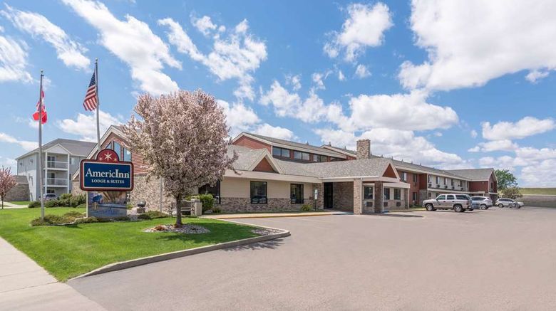 <b>AmericInn by Wyndham Fargo West Exterior</b>. Images powered by <a href="https://iceportal.shijigroup.com/" title="IcePortal" target="_blank">IcePortal</a>.