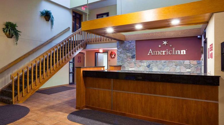 <b>AmericInn by Wyndham Fargo West Lobby</b>. Images powered by <a href="https://iceportal.shijigroup.com/" title="IcePortal" target="_blank">IcePortal</a>.