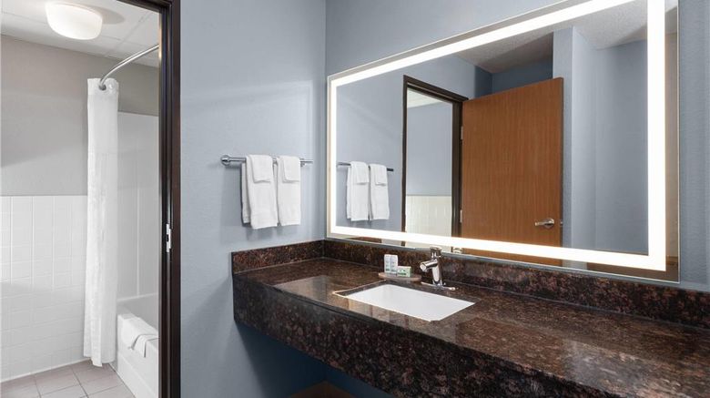 <b>AmericInn Hotel & Suites West Salem Room</b>. Images powered by <a href="https://iceportal.shijigroup.com/" title="IcePortal" target="_blank">IcePortal</a>.