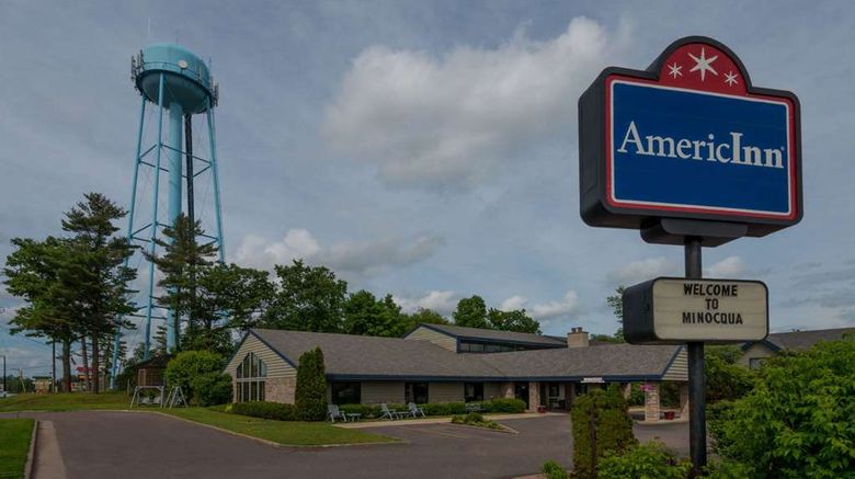 AmericInn by Wyndham Minocqua Exterior. Images powered by <a href="https://iceportal.shijigroup.com" target="_blank" rel="noopener">Ice Portal</a>.