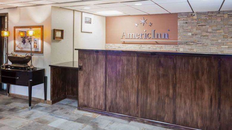 <b>AmericInn by Wyndham Ironwood Lobby</b>. Images powered by <a href="https://iceportal.shijigroup.com/" title="IcePortal" target="_blank">IcePortal</a>.