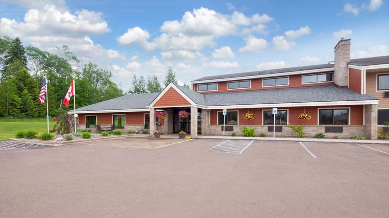 <b>AmericInn by Wyndham Ironwood Exterior</b>. Images powered by <a href="https://iceportal.shijigroup.com/" title="IcePortal" target="_blank">IcePortal</a>.