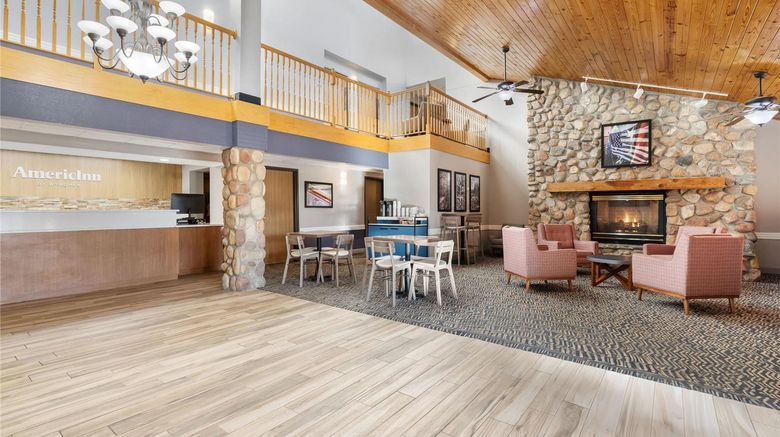 <b>AmericInn by Wyndham Bismarck Lobby</b>. Images powered by <a href="https://iceportal.shijigroup.com/" title="IcePortal" target="_blank">IcePortal</a>.