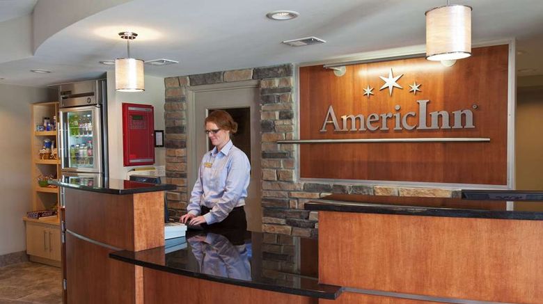 <b>AmericInn by Wyndham Fairfield Lobby</b>. Images powered by <a href="https://iceportal.shijigroup.com/" title="IcePortal" target="_blank">IcePortal</a>.