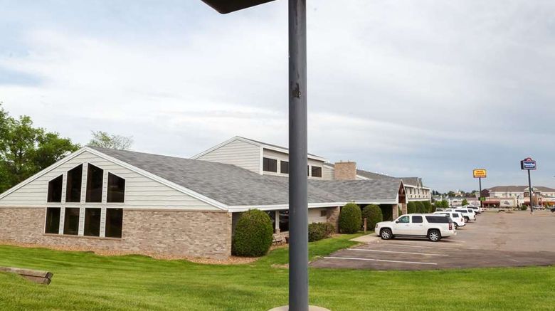 <b>AmericInn by Wyndham Dickinson Exterior</b>. Images powered by <a href="https://iceportal.shijigroup.com/" title="IcePortal" target="_blank">IcePortal</a>.