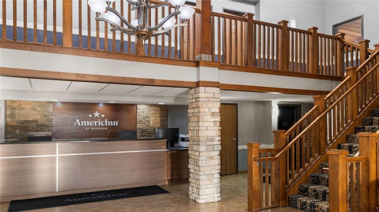 <b>AmericInn by Wyndham Muscatine Lobby</b>. Images powered by <a href="https://iceportal.shijigroup.com/" title="IcePortal" target="_blank">IcePortal</a>.