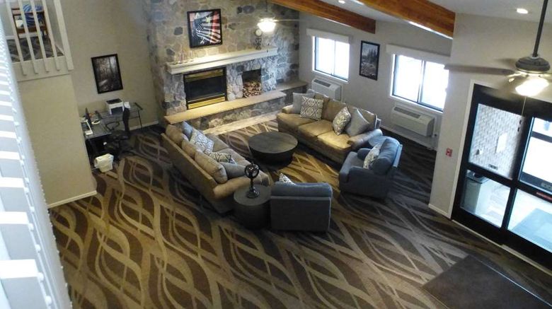 <b>AmericInn Lodge and Suites Mitchell Lobby</b>. Images powered by <a href="https://iceportal.shijigroup.com/" title="IcePortal" target="_blank">IcePortal</a>.
