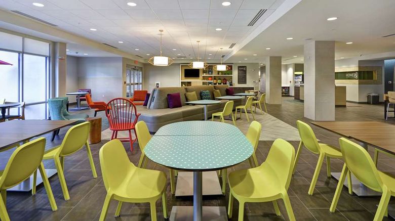 <b>Home2 Suites by Hilton Queensbury Lobby</b>. Images powered by <a href="https://iceportal.shijigroup.com/" title="IcePortal" target="_blank">IcePortal</a>.