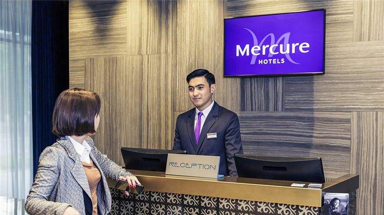 Mercure Almaty City Center Exterior. Images powered by <a href="https://iceportal.shijigroup.com" target="_blank" rel="noopener">Ice Portal</a>.