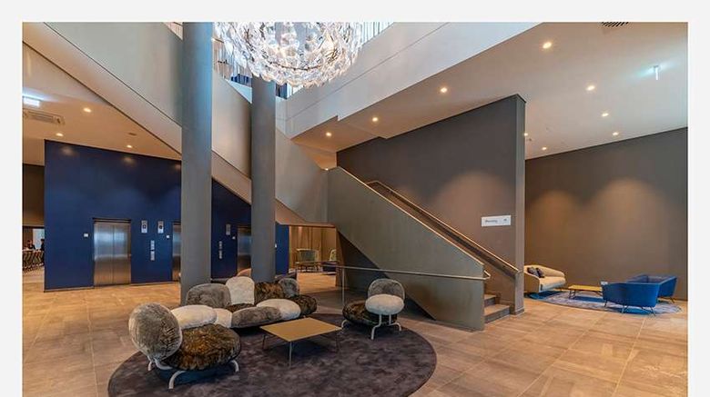 <b>Roomz Vienna Prater Hotel Lobby</b>. Images powered by <a href="https://iceportal.shijigroup.com/" title="IcePortal" target="_blank">IcePortal</a>.
