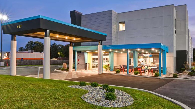 <b>Tru by Hilton Syracuse North Airport Exterior</b>. Images powered by <a href="https://iceportal.shijigroup.com/" title="IcePortal" target="_blank">IcePortal</a>.
